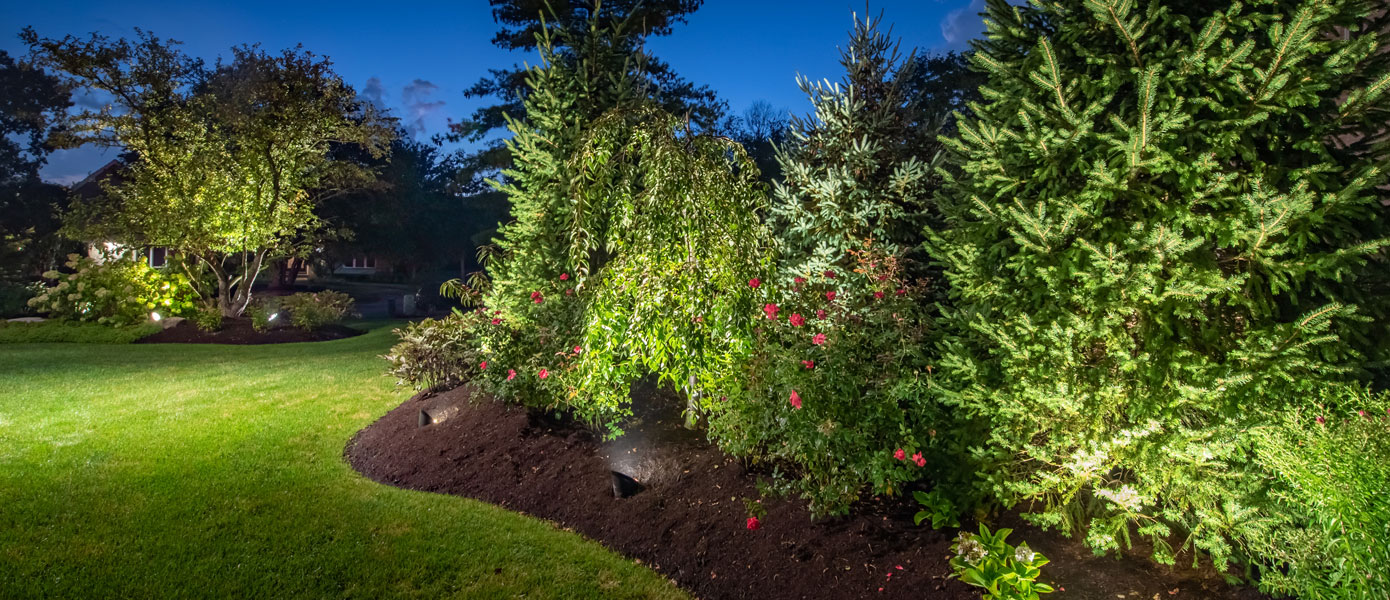 landscape lighting installation in Frankfort, IL